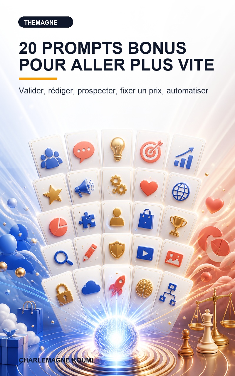 Couverture, 20 prompts bonus édition française